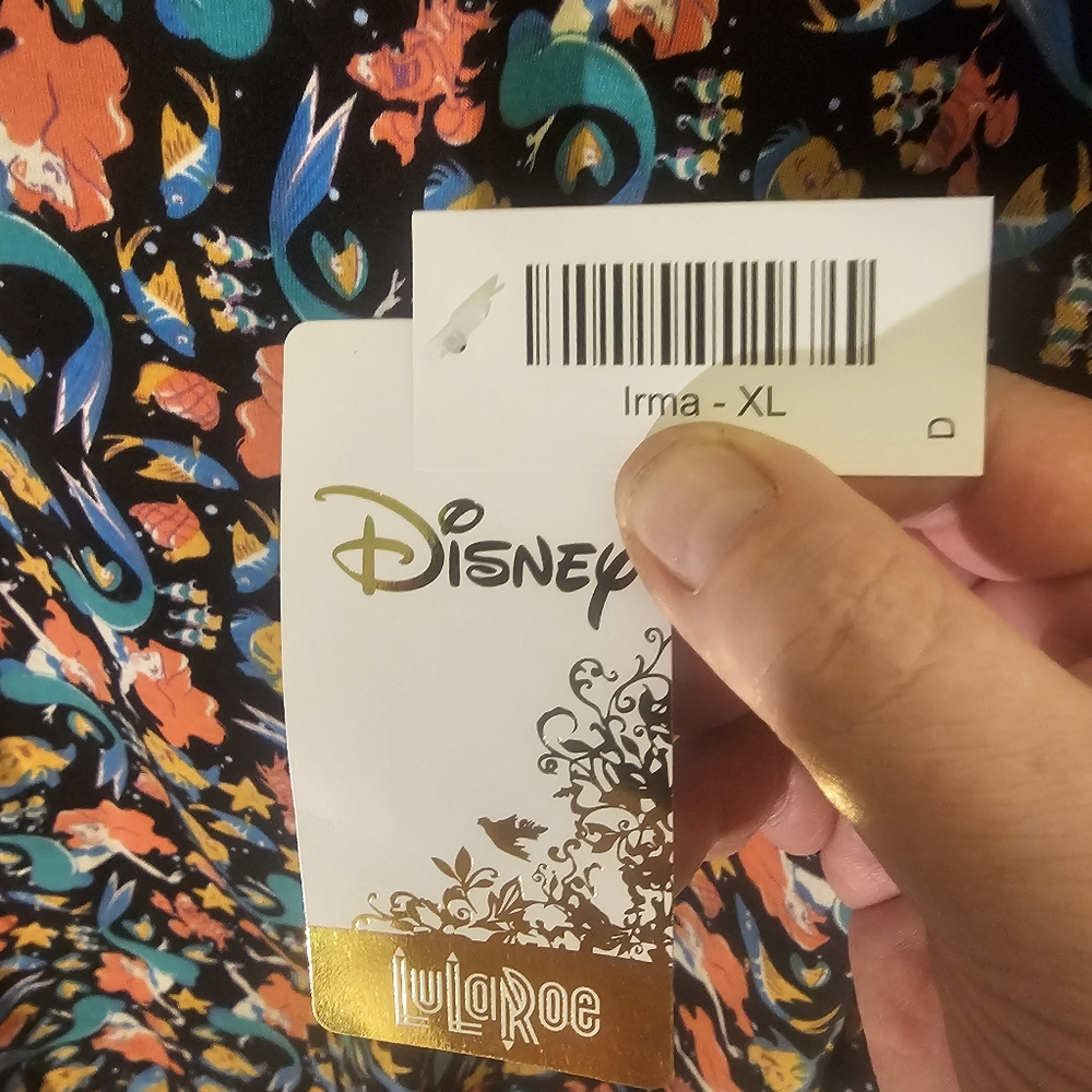Disney Lularoe Little Mermaid Tunic - Picture 4 of 8